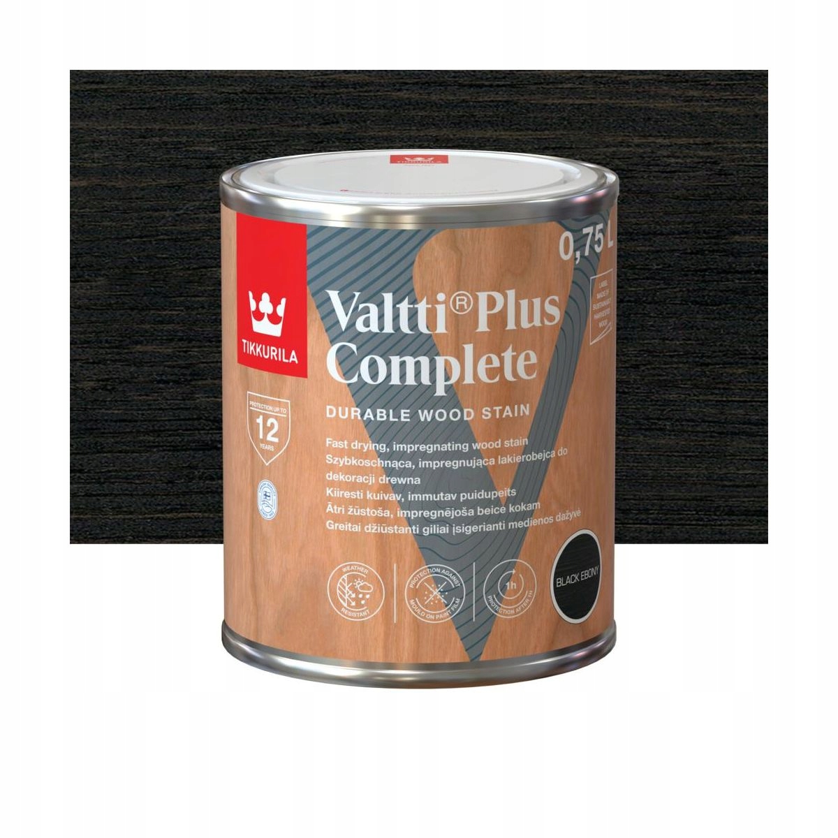 Tikkurila VALTTI PLUS COMPLETE 0,75l BLACK EBONY