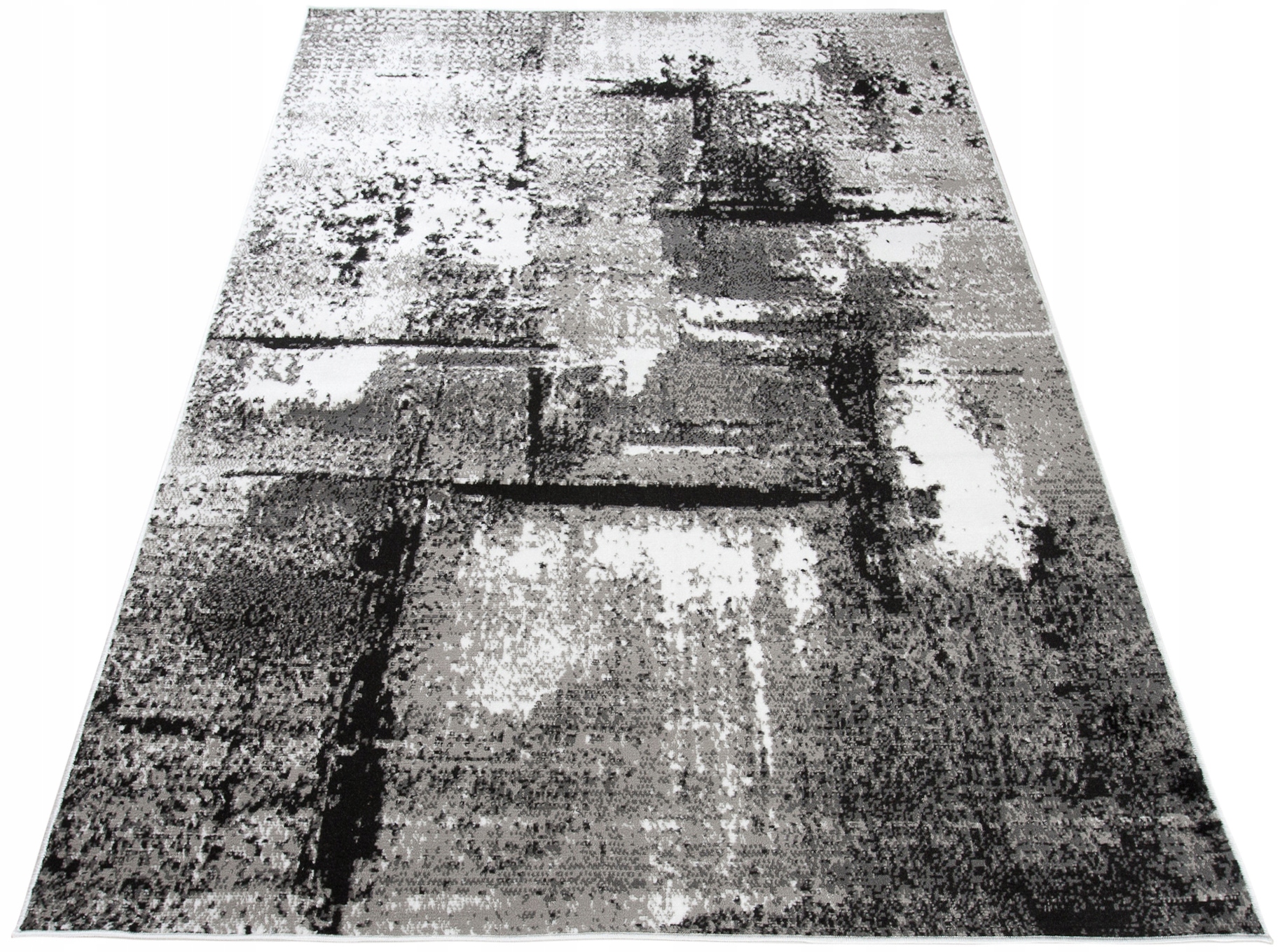 Dywan Nowoczesny turecki 300x400 bcf tani szary popielaty marmur beton maya