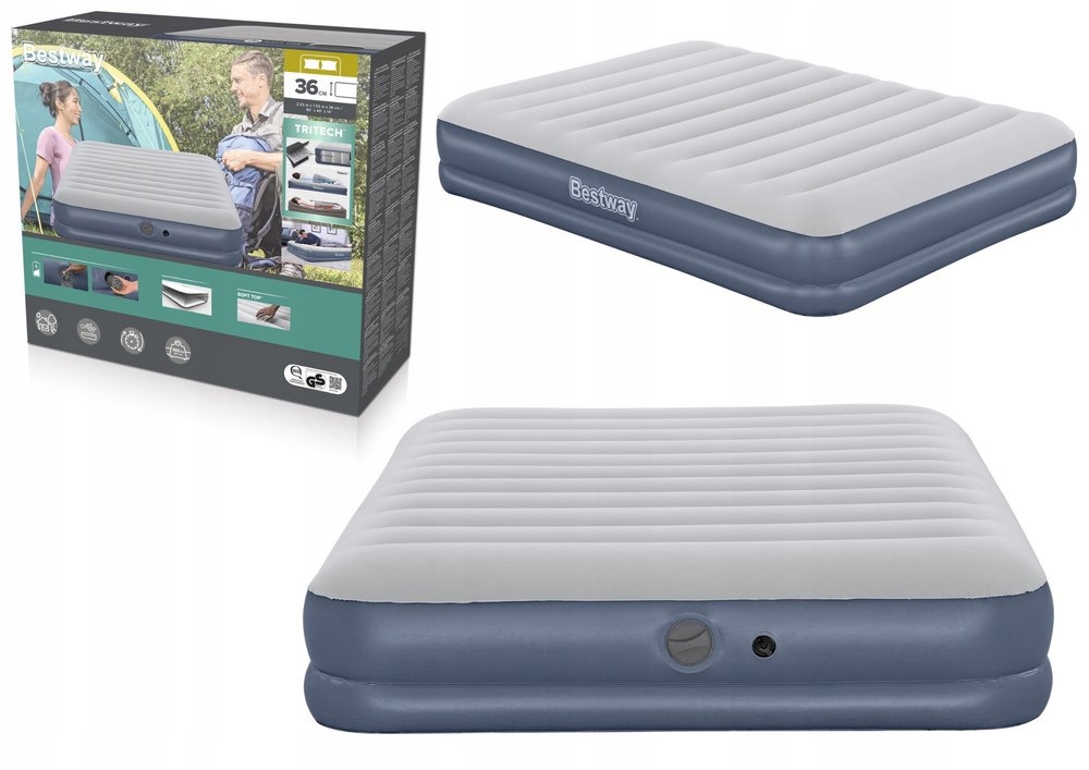 Materac Dmuchany Dwuosobowy 203cm x 152cm x 36cm Bestway 6716T