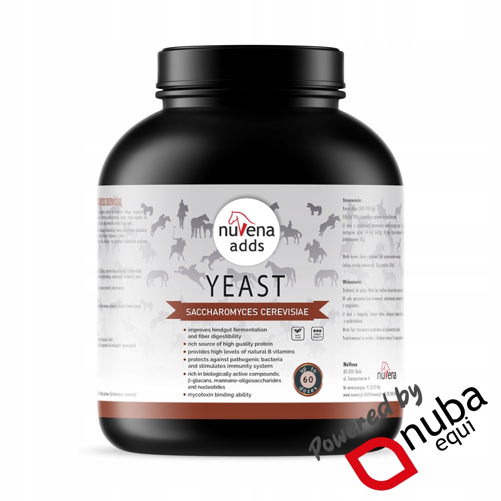 NuVena Yeast 4000g Drożdże dla koni (4 kg) (Nuba Equi)