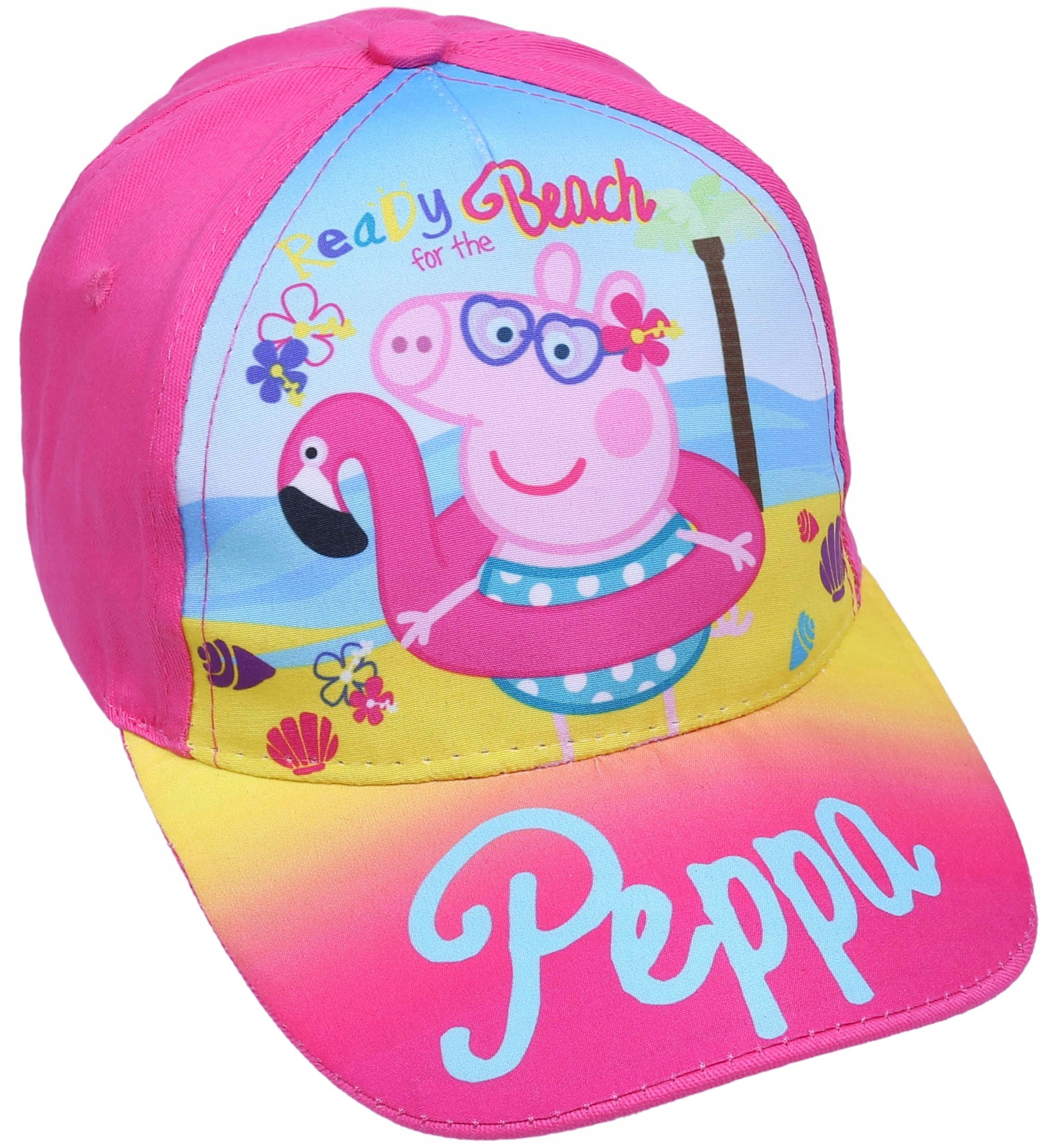 

Ciemnoróżowa czapka z daszkiem Świnka Peppa 54 cm