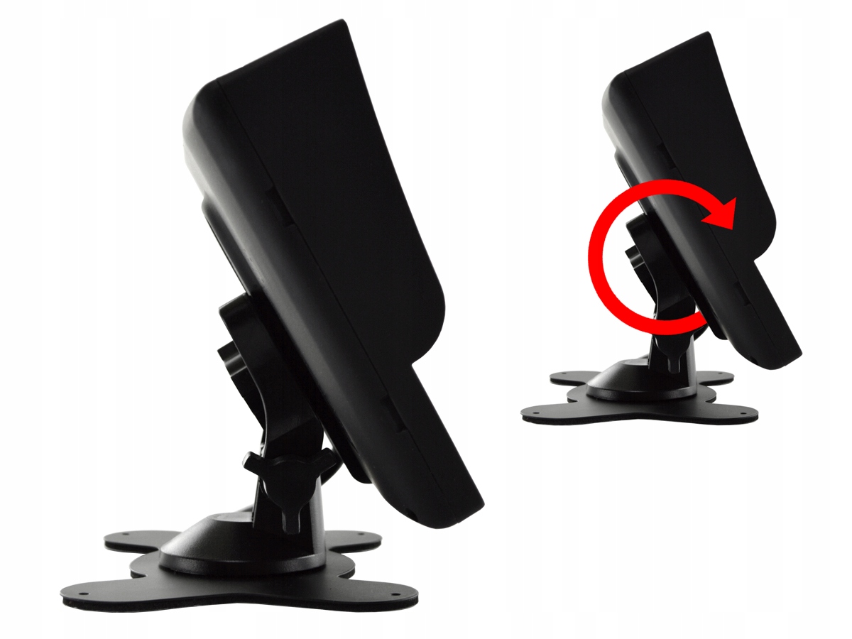 Monitor samochodowy lcd 7cali hd cofania i monitoringu z obsługą do 4 kamer Model NVOX HM740HD QUAD 4PIN