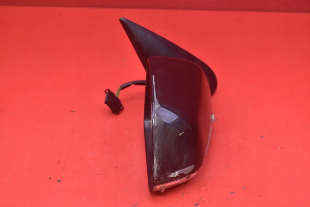 mirror right black, EU 024245 SKODA OCTAVIA 2 II 04-08 7 PIN