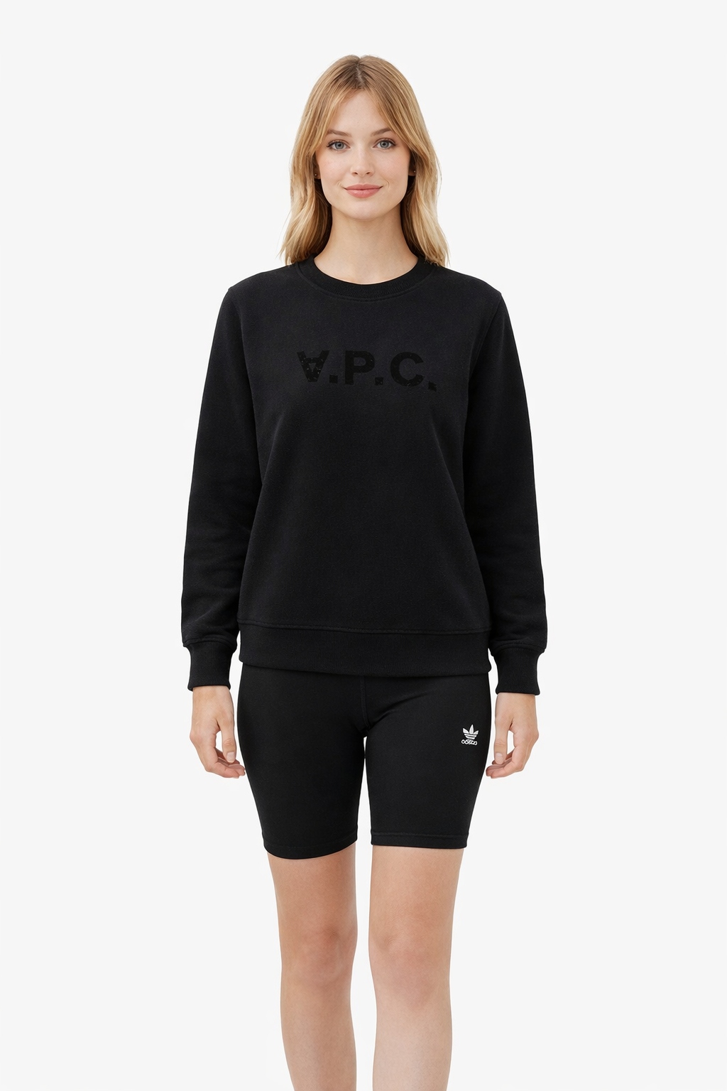 A.p.c. Černá Mikina Z Bavlny S Logem A Kulatým Výstřihem M I2G