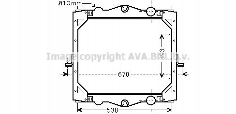 CHŁODNICA WODY DF2041 AVA QUALITY COOLING Stan opakowania oryginalne