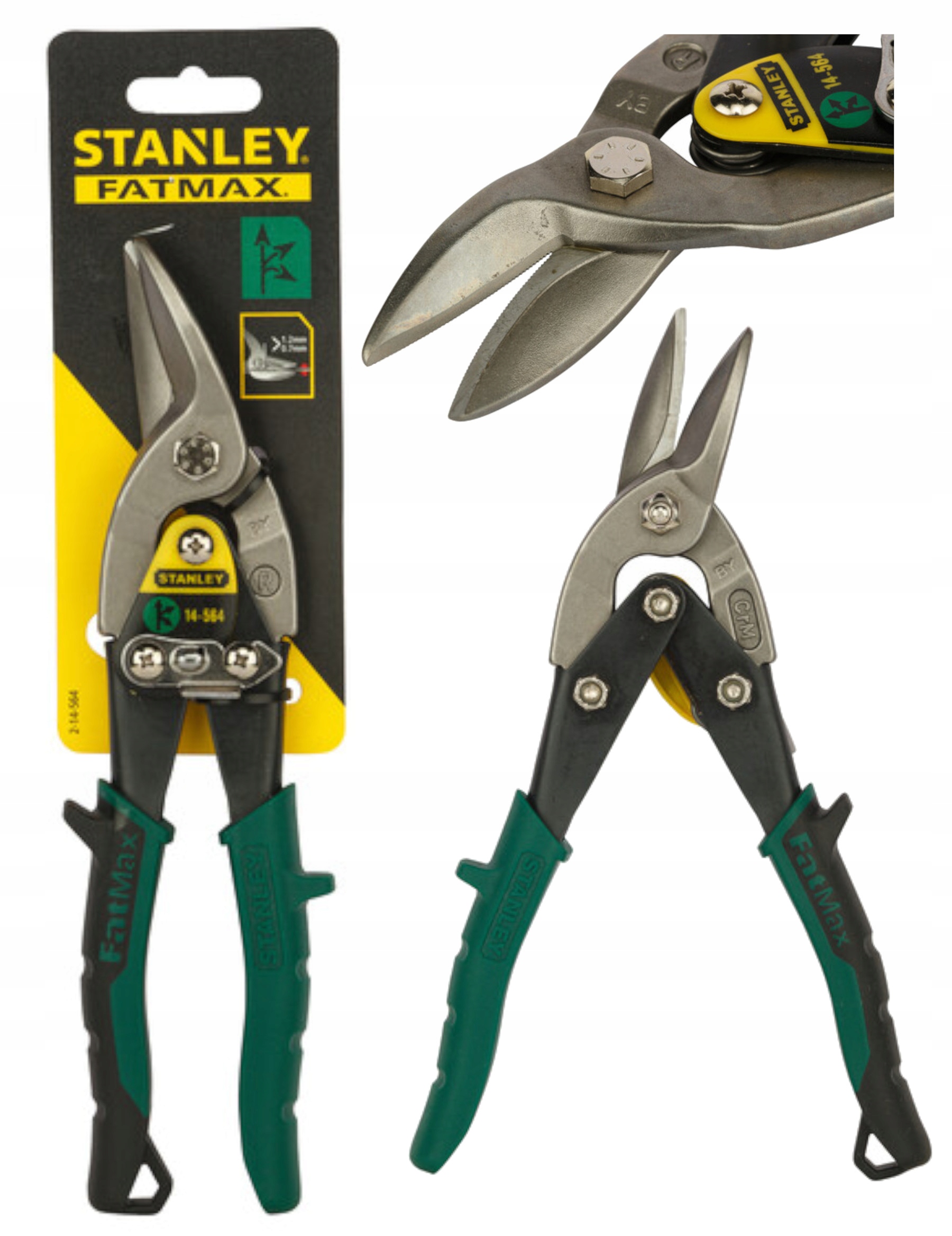 STANLEY FATMAX НОЖНИЦЫ ДЛЯ ЛИСТОВОГО МЕТАЛЛА FATMAX ПРАВЫЕ 2-14-564