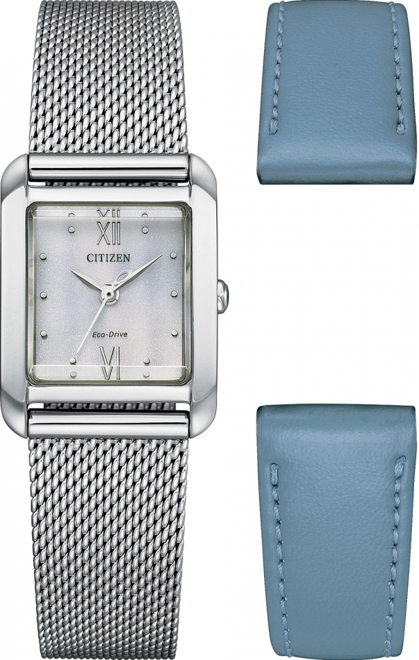 Zestaw damski Citizen EW5590-62A srebrny klasyczny dodatkowy pasek