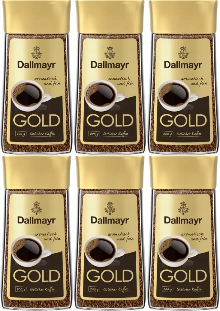 Kawa rozpuszczalna Dallmayr Gold 200g 100% Arabica x6