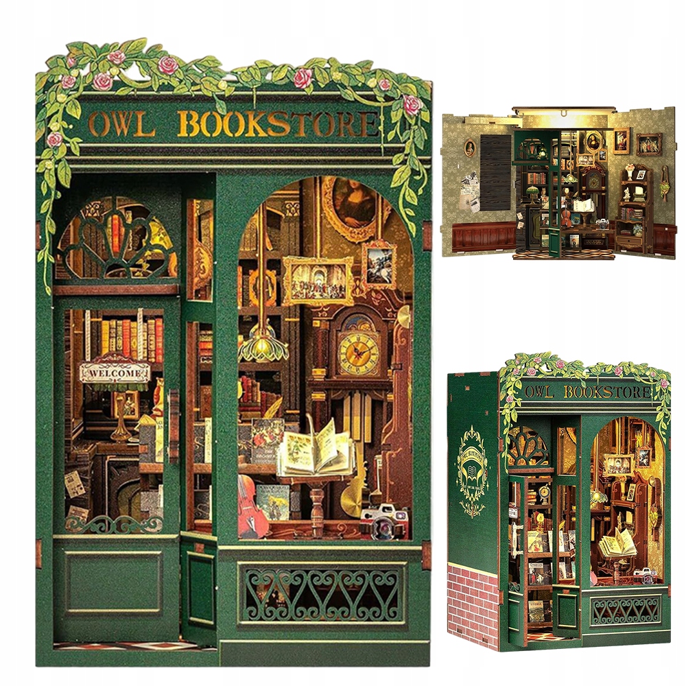 Book Nook Miniaturowy Domek Diy Dla Miłośników Modelarstwa