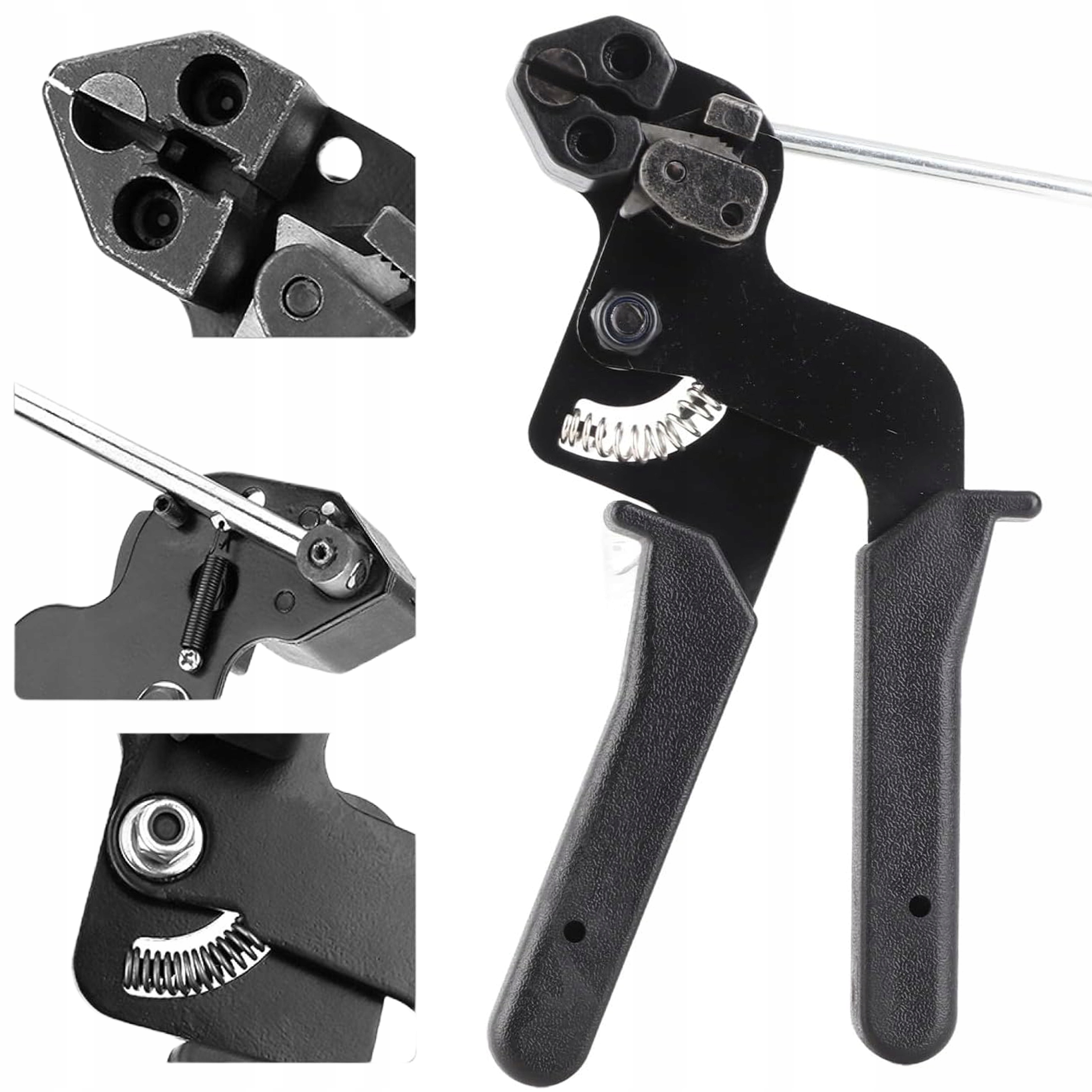 ZACISKARKA UCINARKA DO OPASEK STALOWYCH 12MM KABLOWYCH MONTAŻOWA NARZĘDZIE