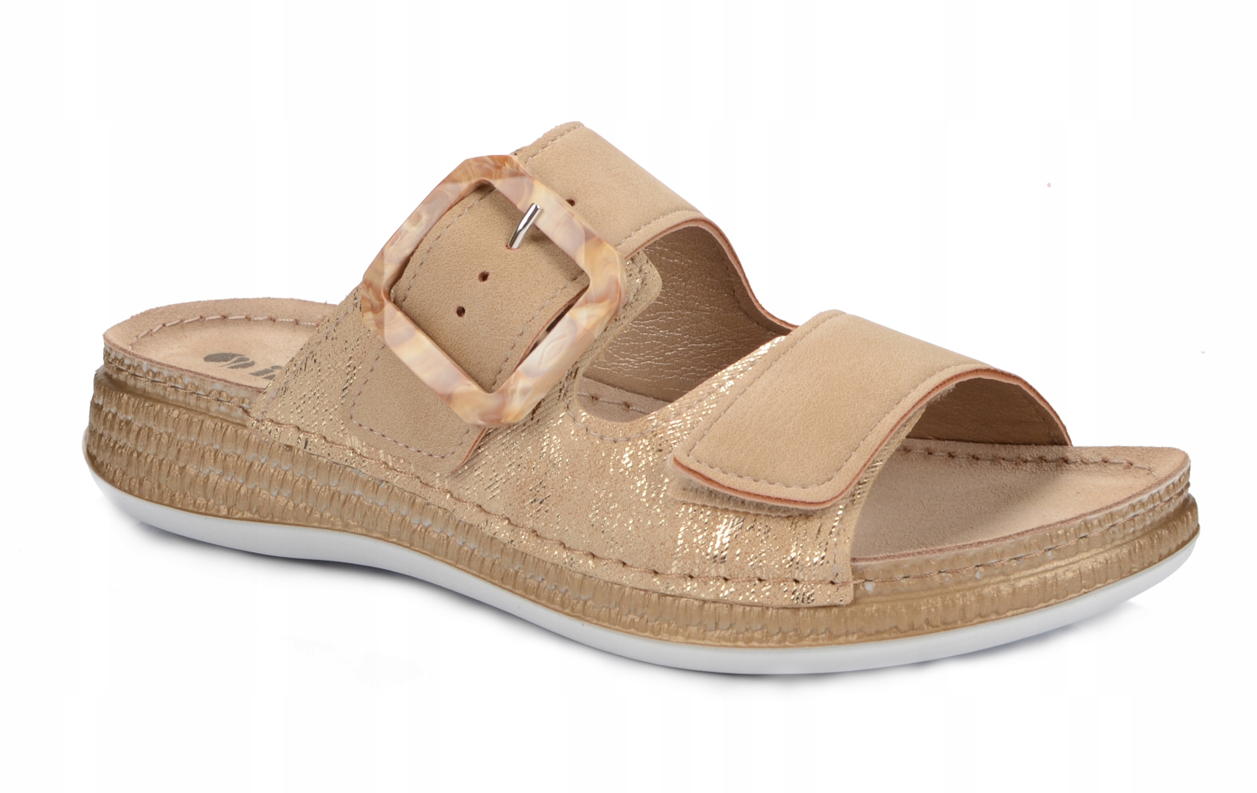 Nazouváky Inblu Vložka Kůže MK-13 Pohodlné Béžové Letní Suché Zipy 40