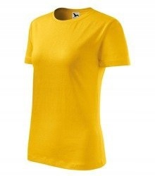 

Klasyk koszulka damska Basic -malfini- żółty 2XL