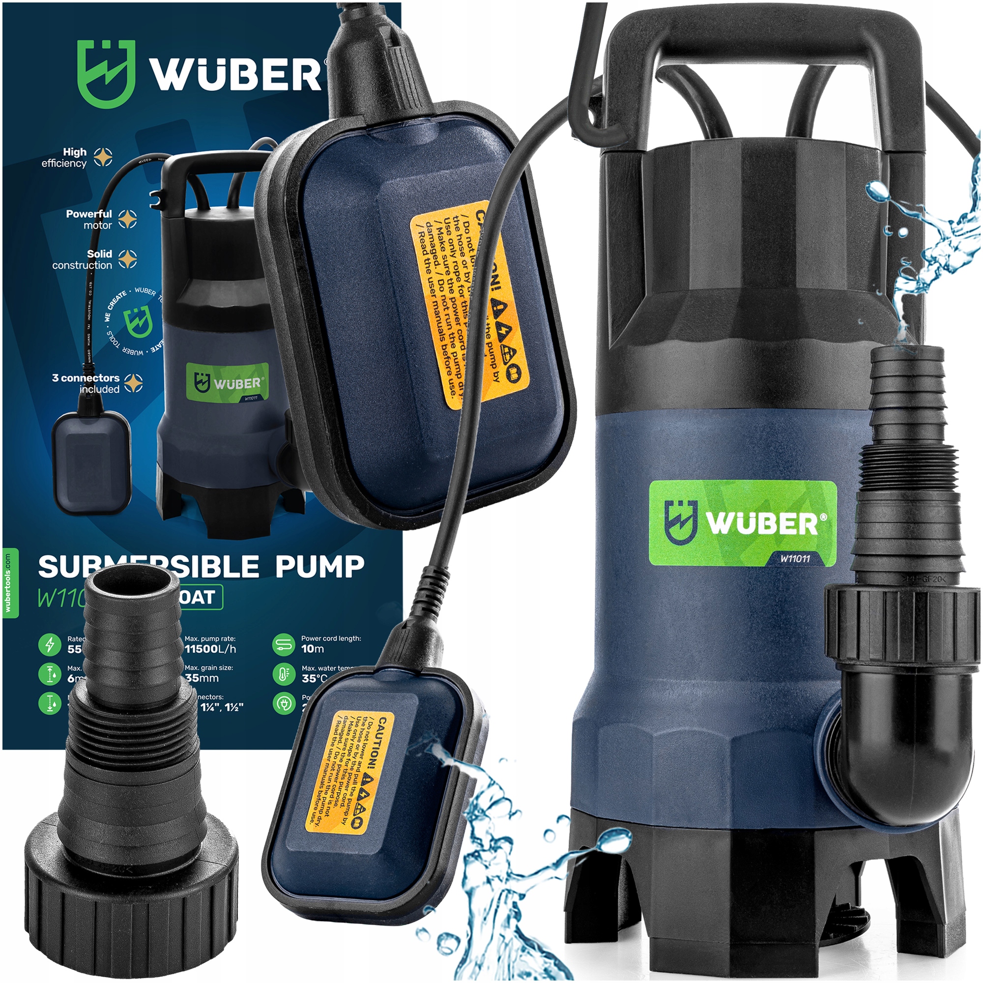 Pompa Głębinowa Zatapialna Z Pływakiem Do Wody Brudnej I Czystej Wuber