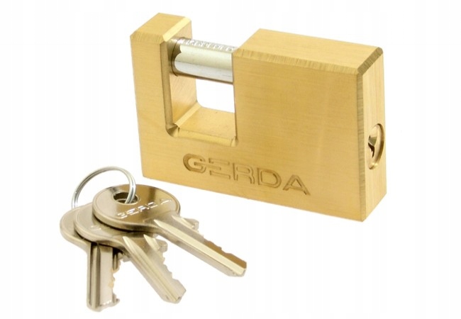 Mosazný Visací Zámek Gerda 90 mm GRKMT90