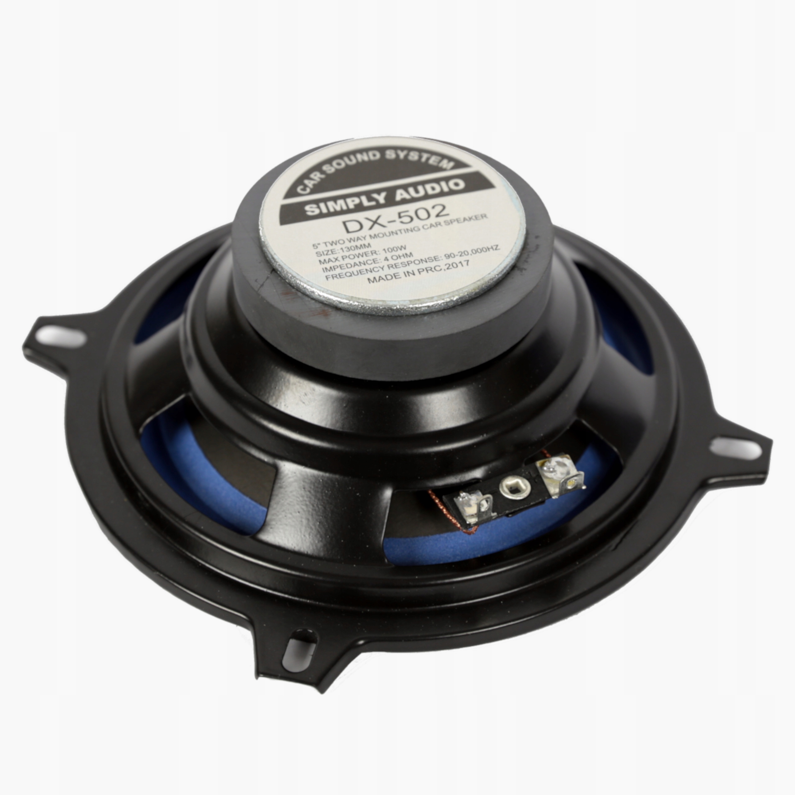 2 MOCNE GŁOŚNIKI SAMOCHODOWE 130MM 100W + ściągacze do tapicerki Model DX-502