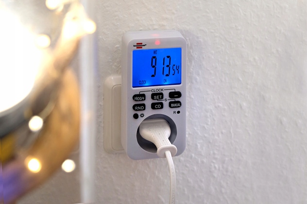 PROGRAMATOR CZASOWY WŁĄCZNIK CYFROWY TIMER IP20 ZEGAR STERUJĄCY DOMOWY Waga produktu z opakowaniem jednostkowym 0.2 kg