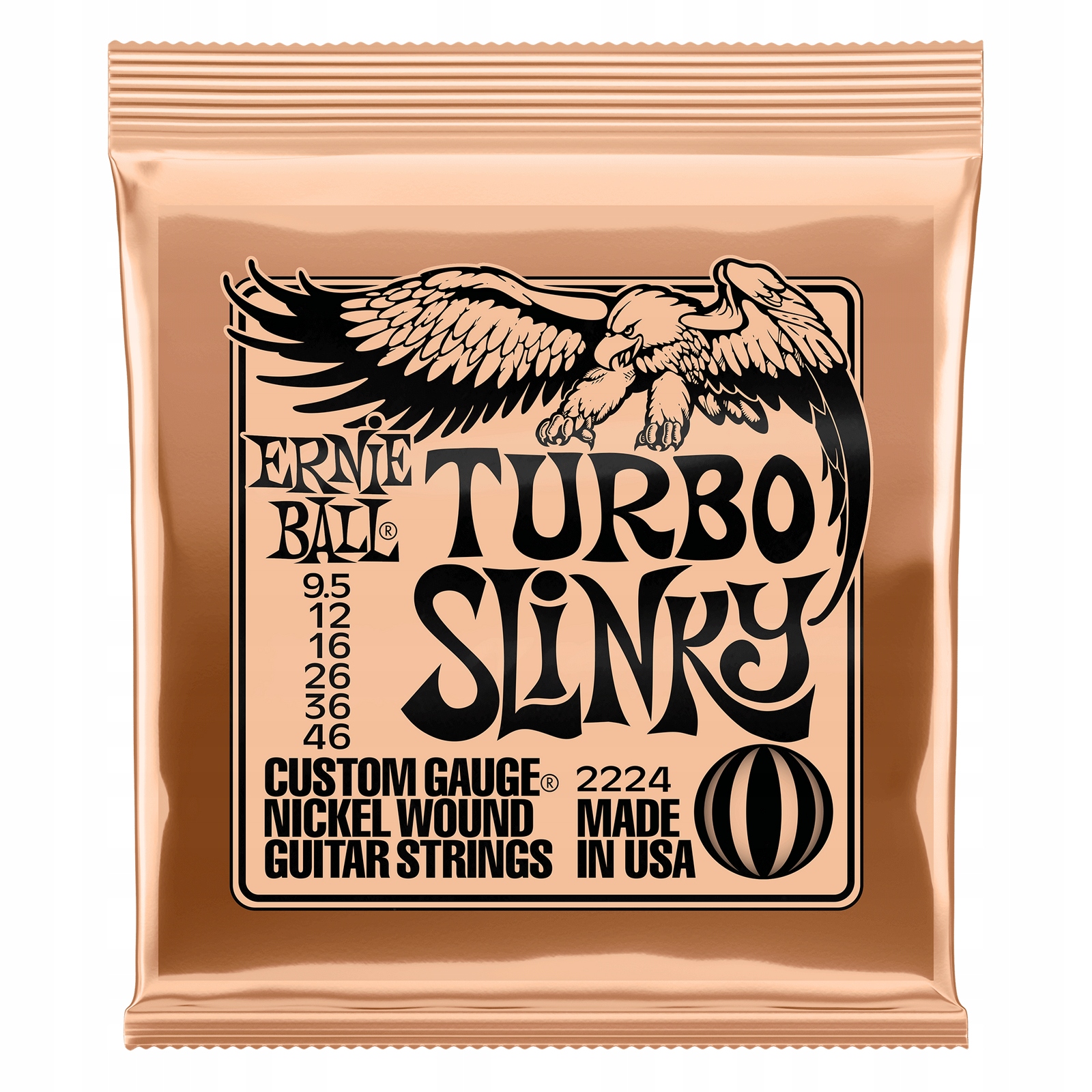 Struny Ernie Ball Turbo Slinky Nickel Wound 9.5-46 (2224)