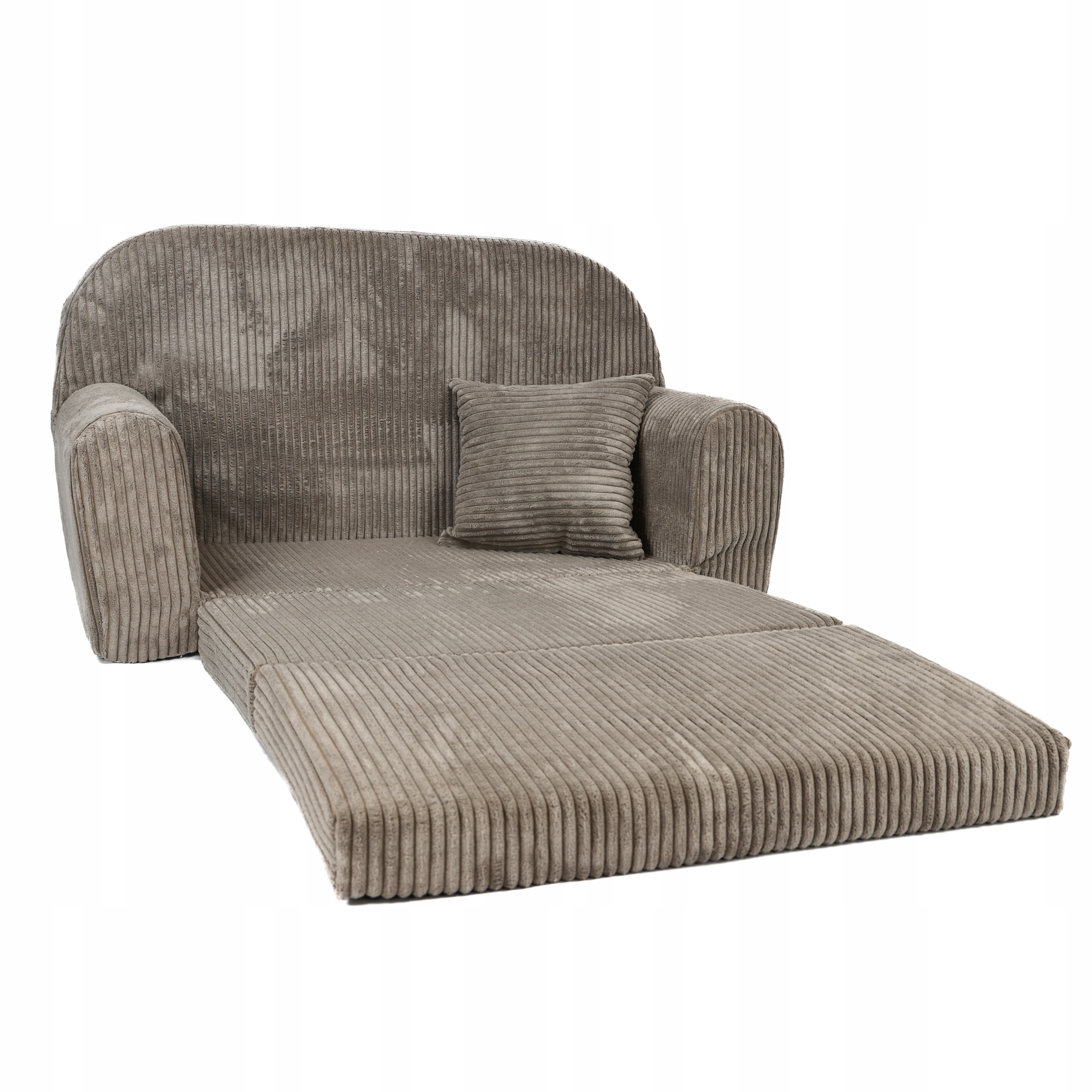 SOFKA MIN PIANKOWA BEZPIECZNA POKÓJ DZIECI ROZKŁADANA KRZESEŁKO KANAPA BRĄZ Marka Fortisline