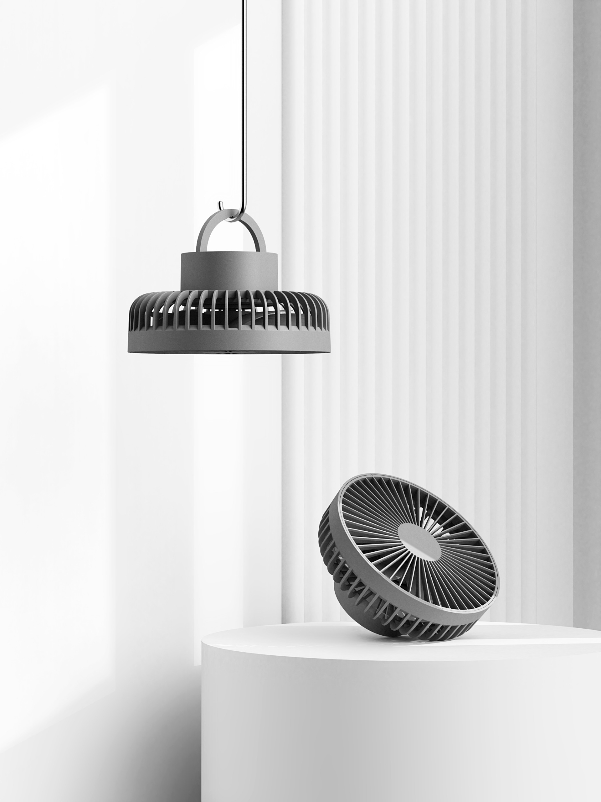 WENTYLATOR BIURKOWY WIATRAK BEZPRZEWODOWY PRZENOŚNY AKUMULATOROWY 4000mAh Zasilanie akumulatorowe