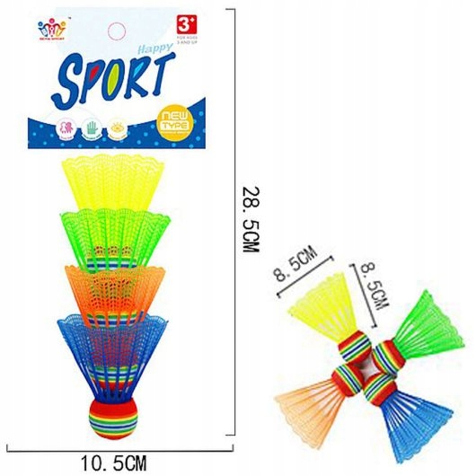 Lotki Do Badminton MIX Kol 4SZT