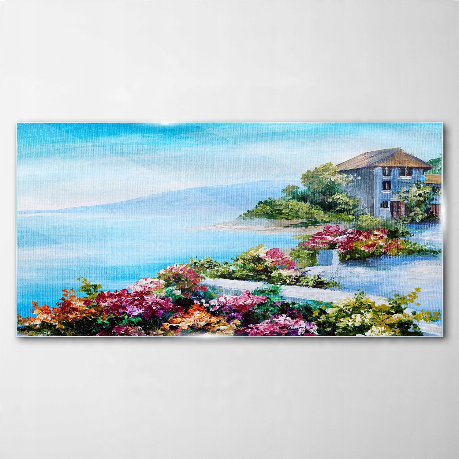 

Szklany obraz na ścianę Malarstwo morze 100x50 cm