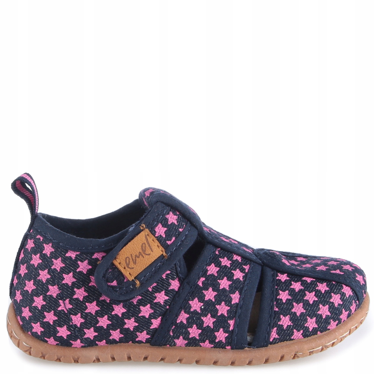 EMEL KAPCIE DZIECIĘCE RZEP granatowe w różowe gwiazdki 101-3 R 29 Kod producenta 101-3