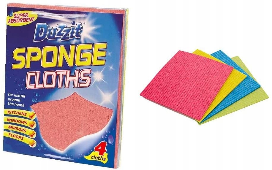 

Duzzit Sponge Cloths 4 Chłonne Gąbczaste Ścierki