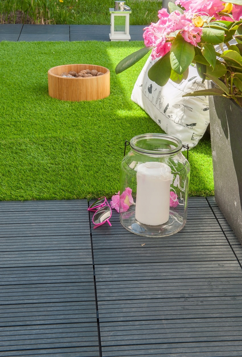 

Płytka na Taras Balkon Deska kompozytowa Grafit