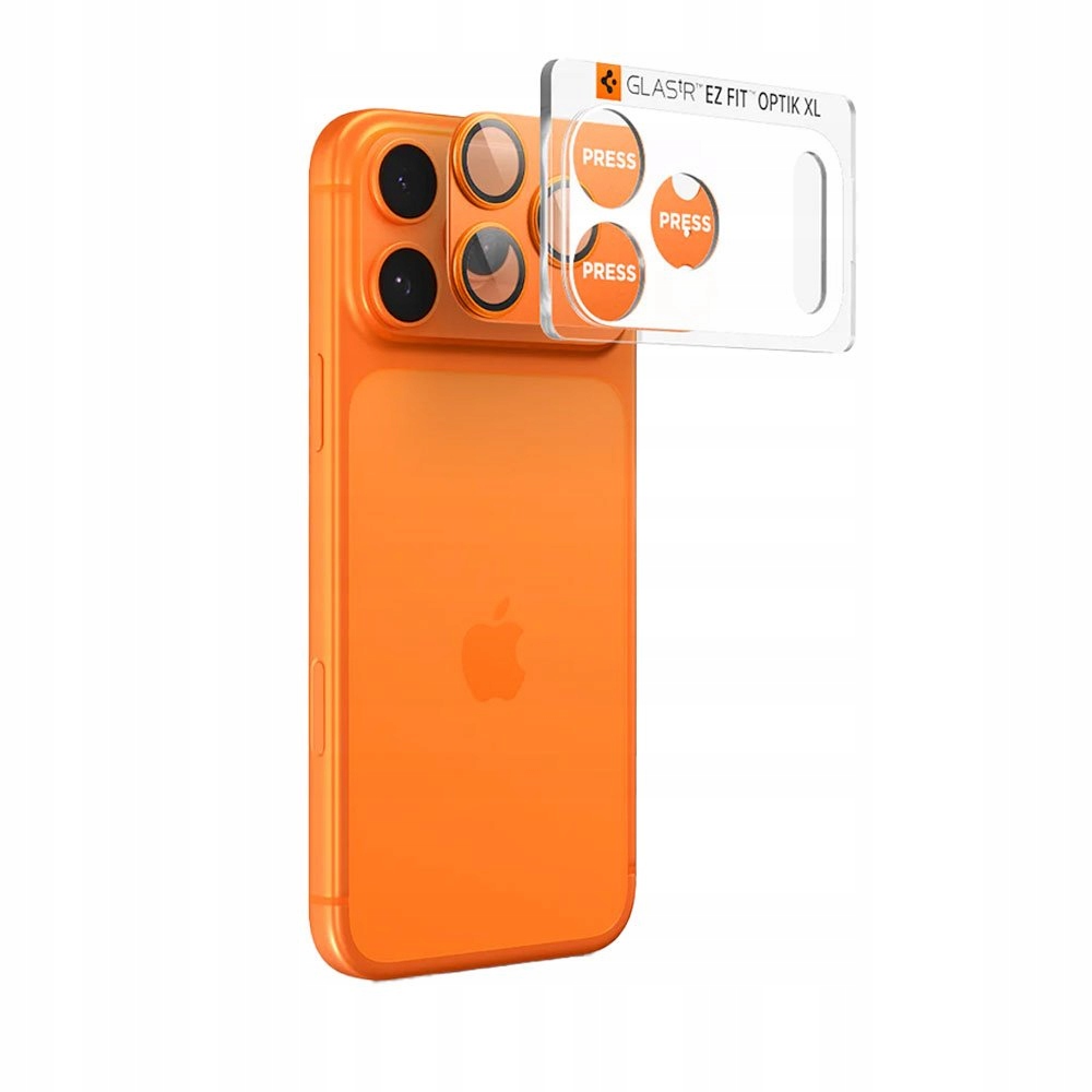 Spigen Glass tR Ez Fit Optik Pro XL pre iPhone 17 Pro Orange AGL10645