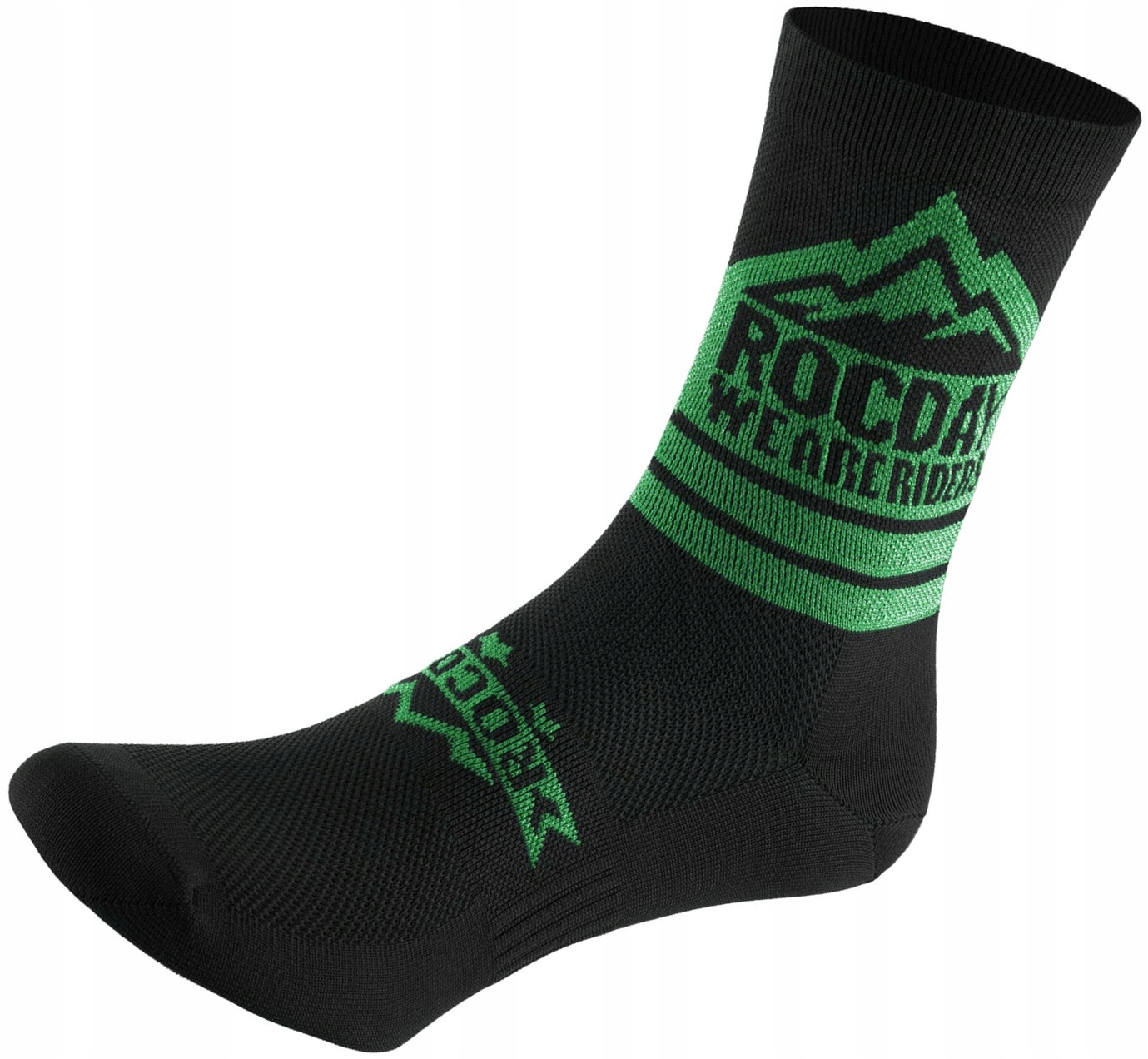 Skarpetki Rowerowe Mtb Enduro Rocday Trail Czarno-Zielone M/L