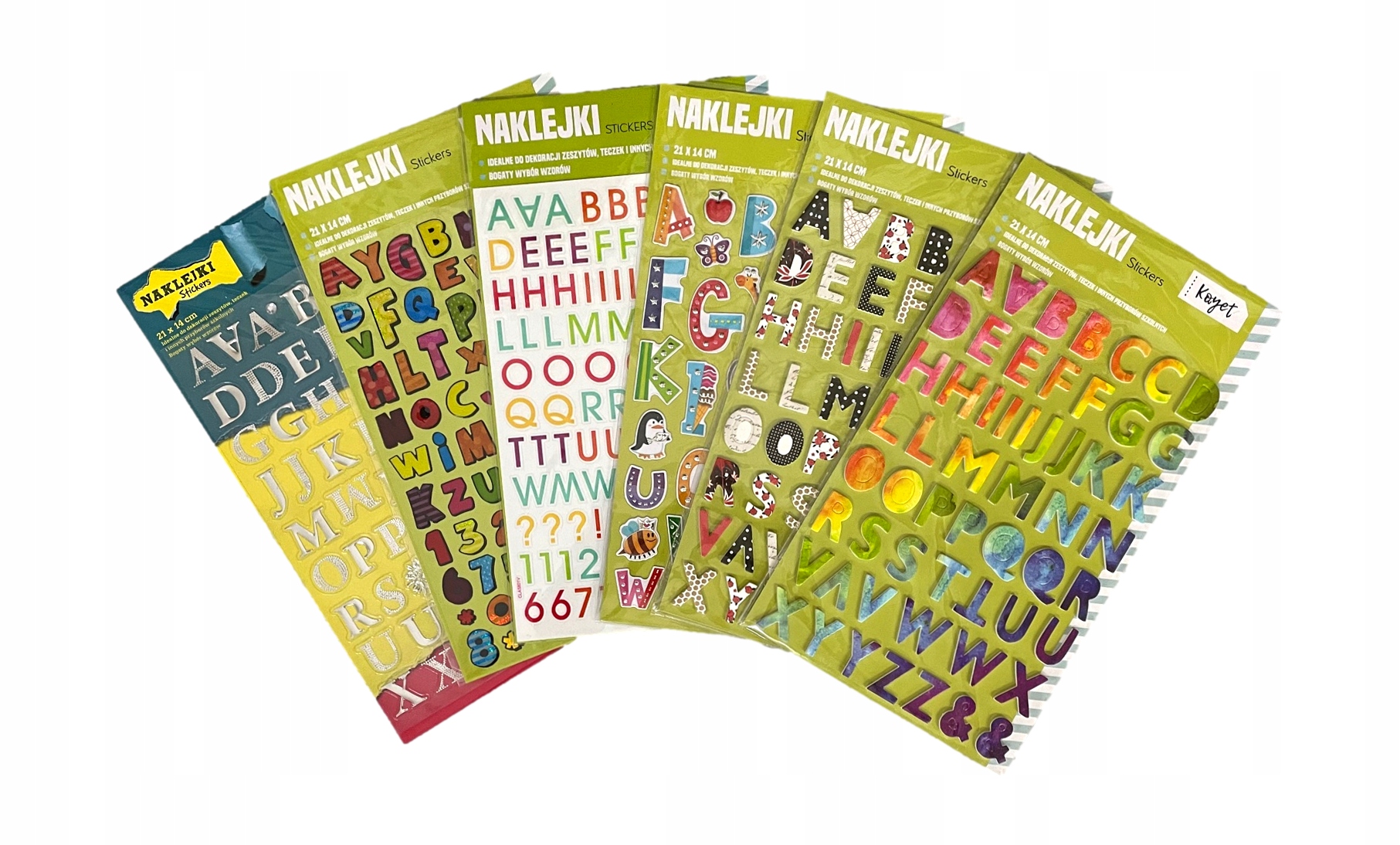 

Naklejki Ozdobne Stickers Litery Alfabet