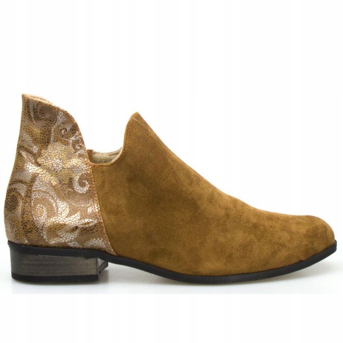 Rudé Ploché Kotníkové Boty S Vzorem Na Svršku Optimo 39