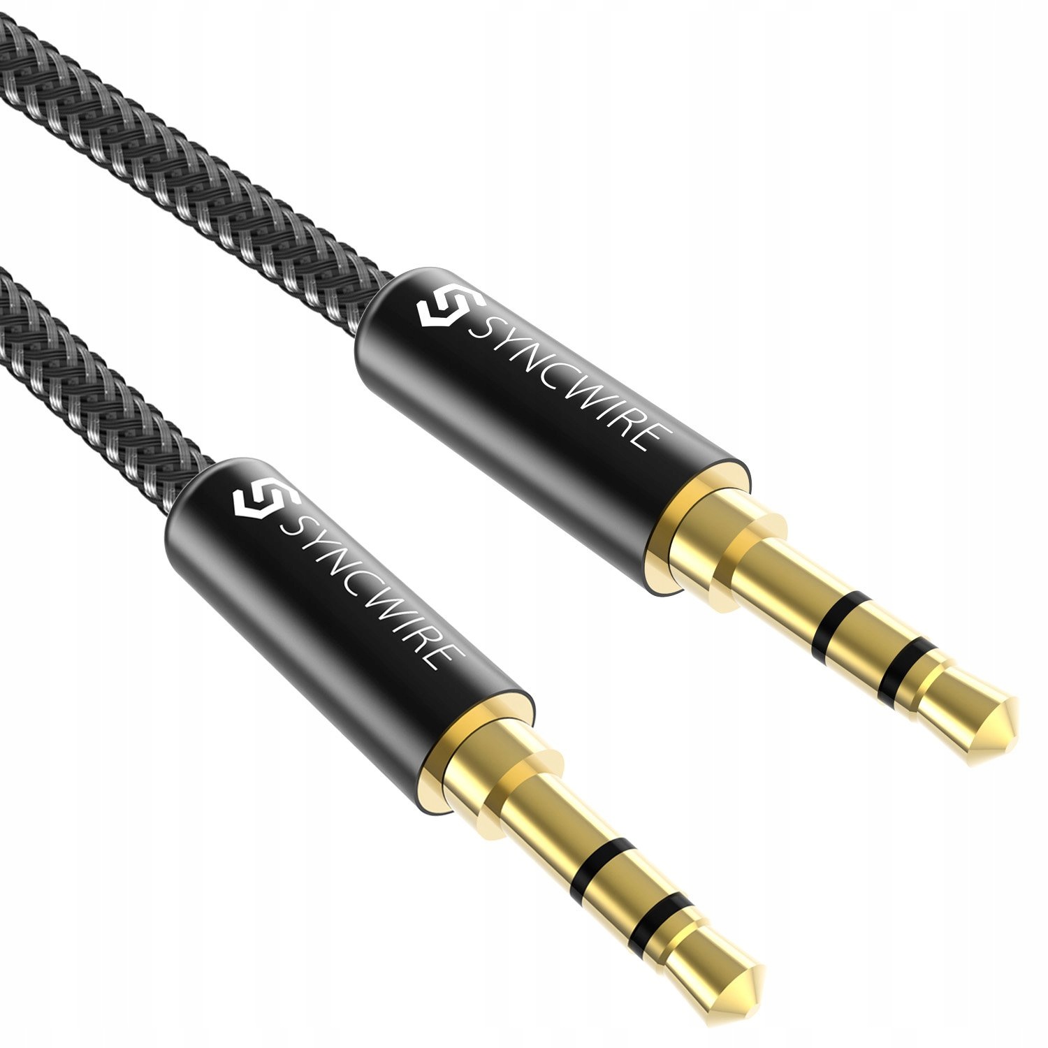 Syncwire Kabel Aux 3.5mm Męskie Męskie Nylon 2m do iPhone iPad Laptop