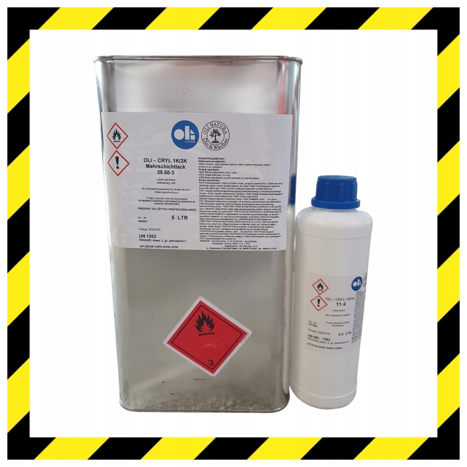 Lakier akrylowy Oli-Cryl jedwabisty mat 5,50l do drewna 25.50-3 radmirradom