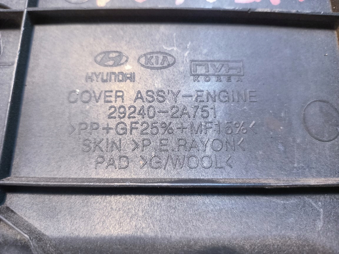 KIA CEED VENGA SOUL IX20 motor cover CRDI