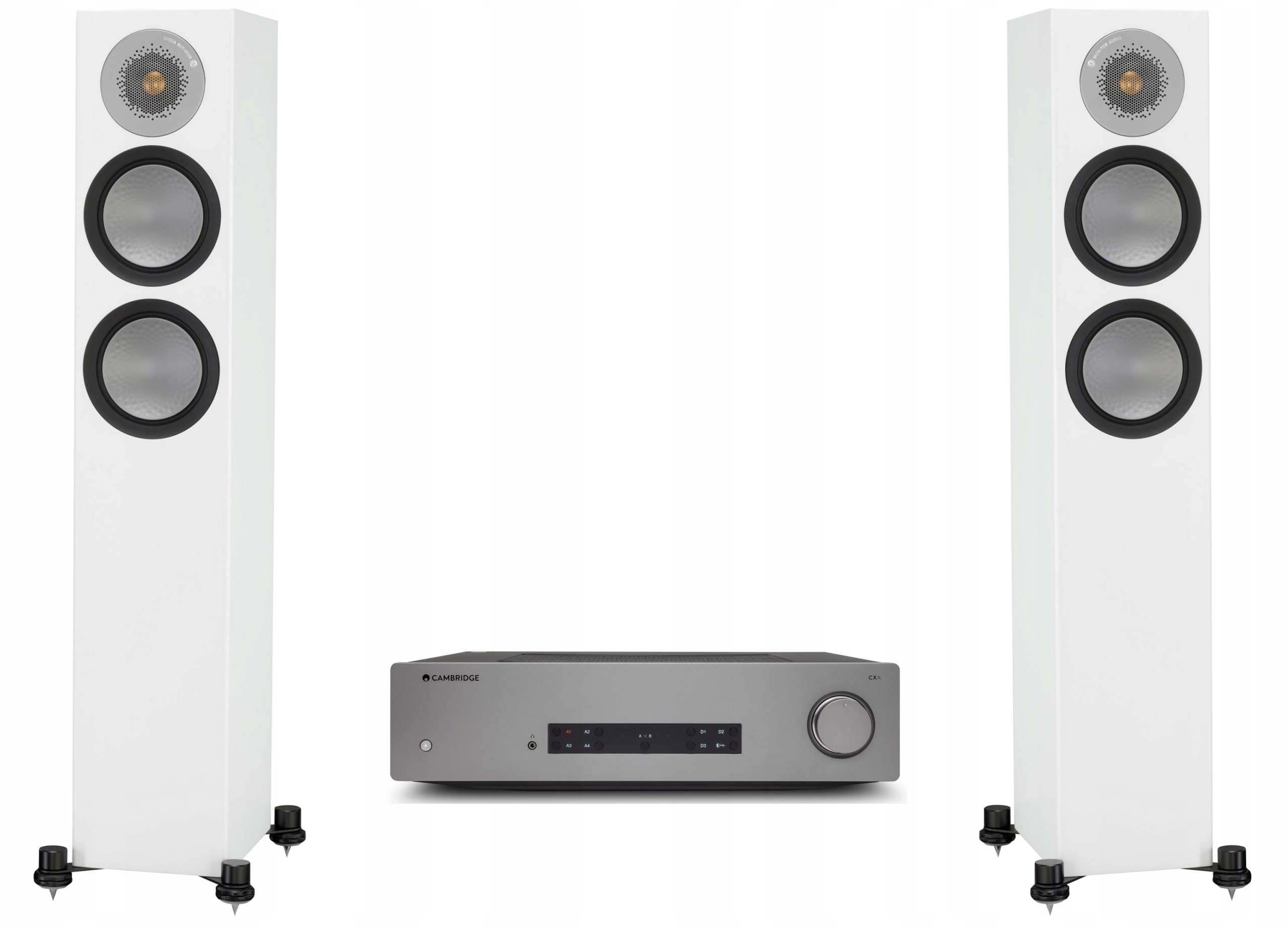 Monitor Audio Silver 200 Biela Cambridge Audio CXA81 Mkii Stereo Systém