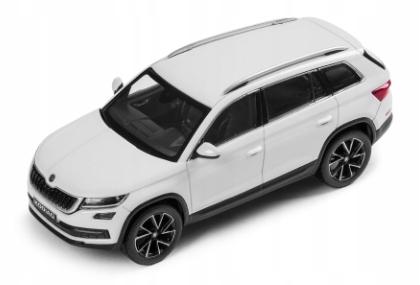 MODELIK SAMOCHODU SKODA KODIAQ MOON BIAŁY