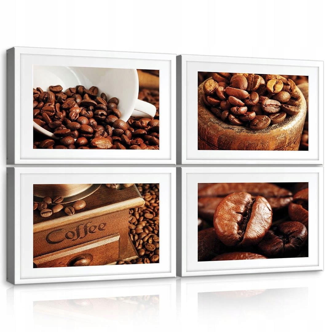 Obraz 120x80 Káva zrná mŕtve príroda aróma teplá hnedá kuchyňa