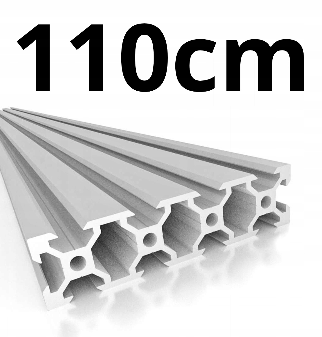 Profil Aluminiowy Konstrukcyjny 20x80 V-slot 2080 110 cm Cięty Na Wymiar