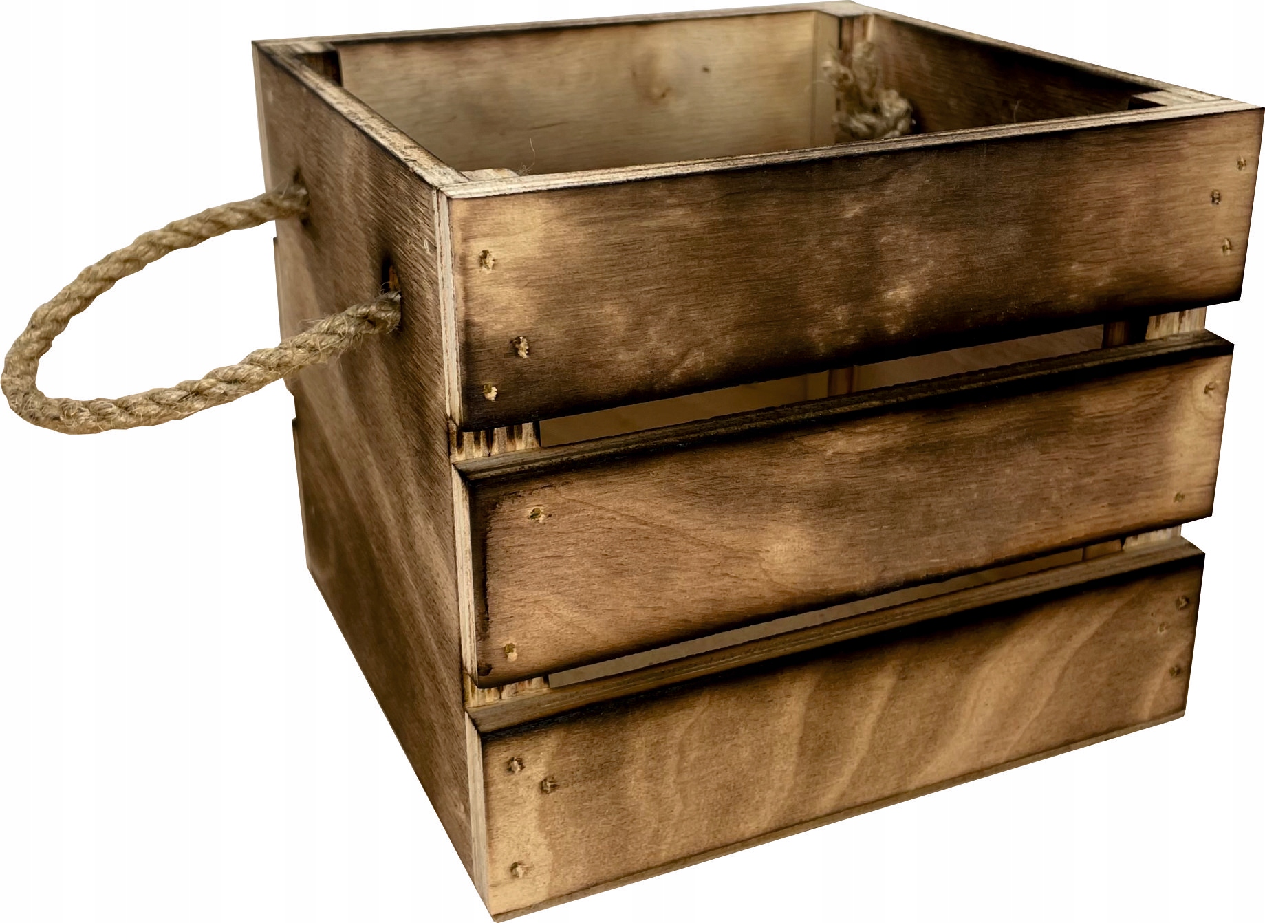 SKRZYNECZKA RETRO OPALANA KWIATEK ZIOŁA DOM OGRÓD