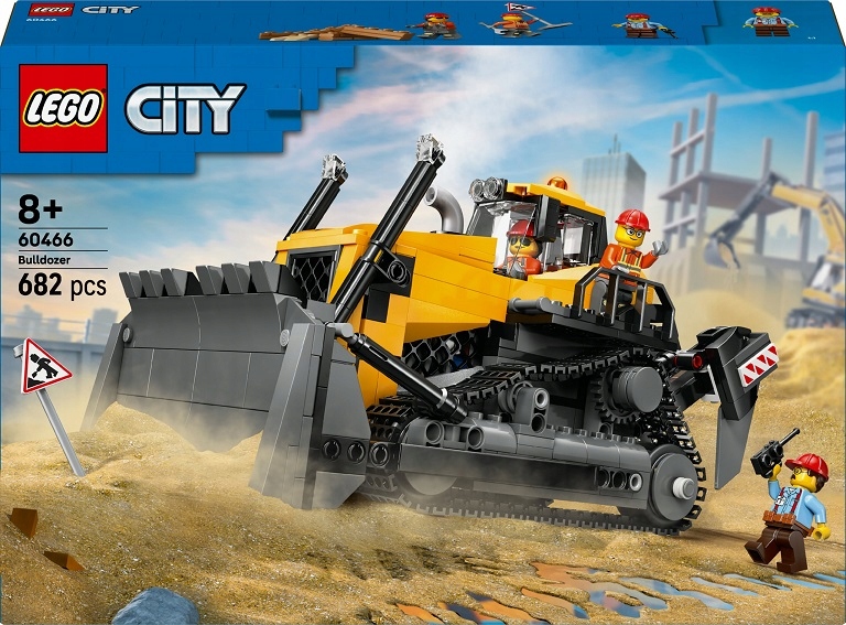 stavebnice Lego City Žlutý Buldozer S Nabíječkou Z Roku 60466