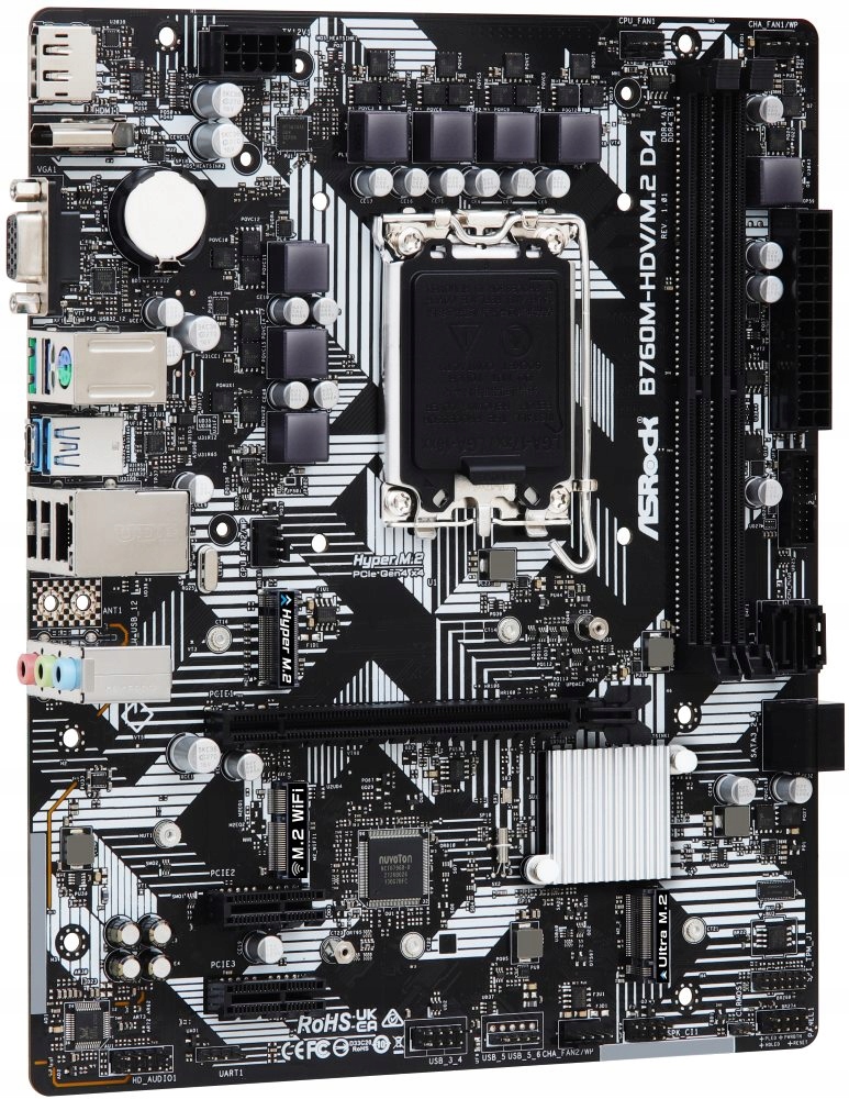 ASRock B760M-HDV/M.2 D4 Intel B760 LGA1700 2x DDR4 2x M.2 Vga H