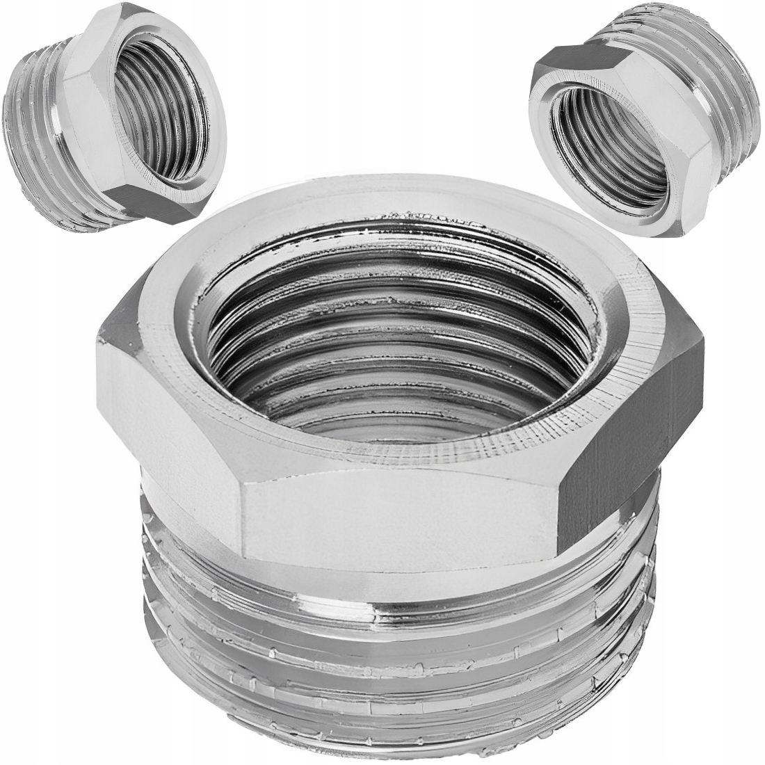 REDUKCJA PRZEJŚCIÓWKA ZŁĄCZKA MOSIĘŻNA CHROMOWANA FI 3/4"x1/2" CALA INVENA Marka Invena