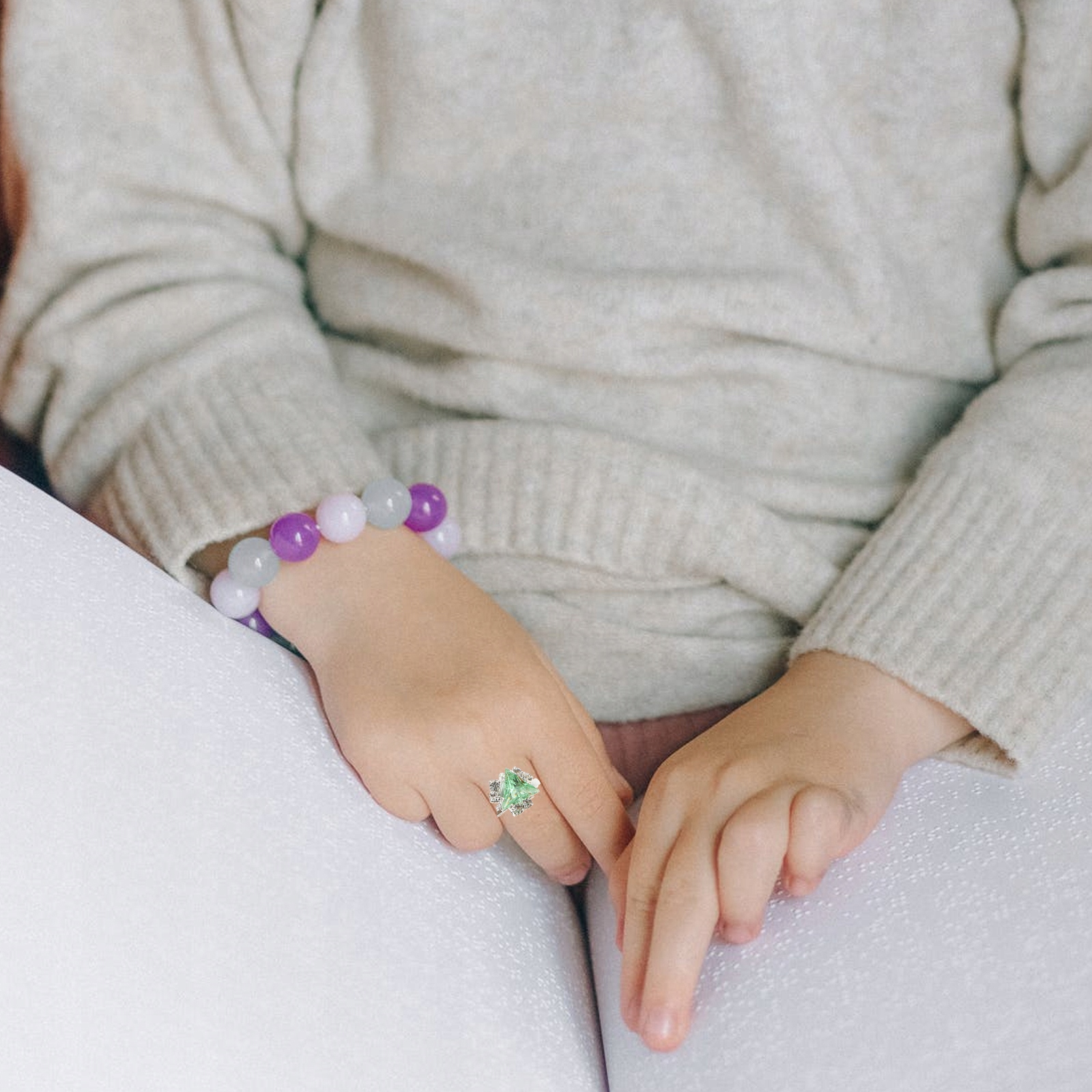 PIERŚCIONKI Z DIAMENTAMI DELIKATNE PIERŚCIONKI FAŁSZYWE PIERŚCIONKI DZIECI Marka bez marki