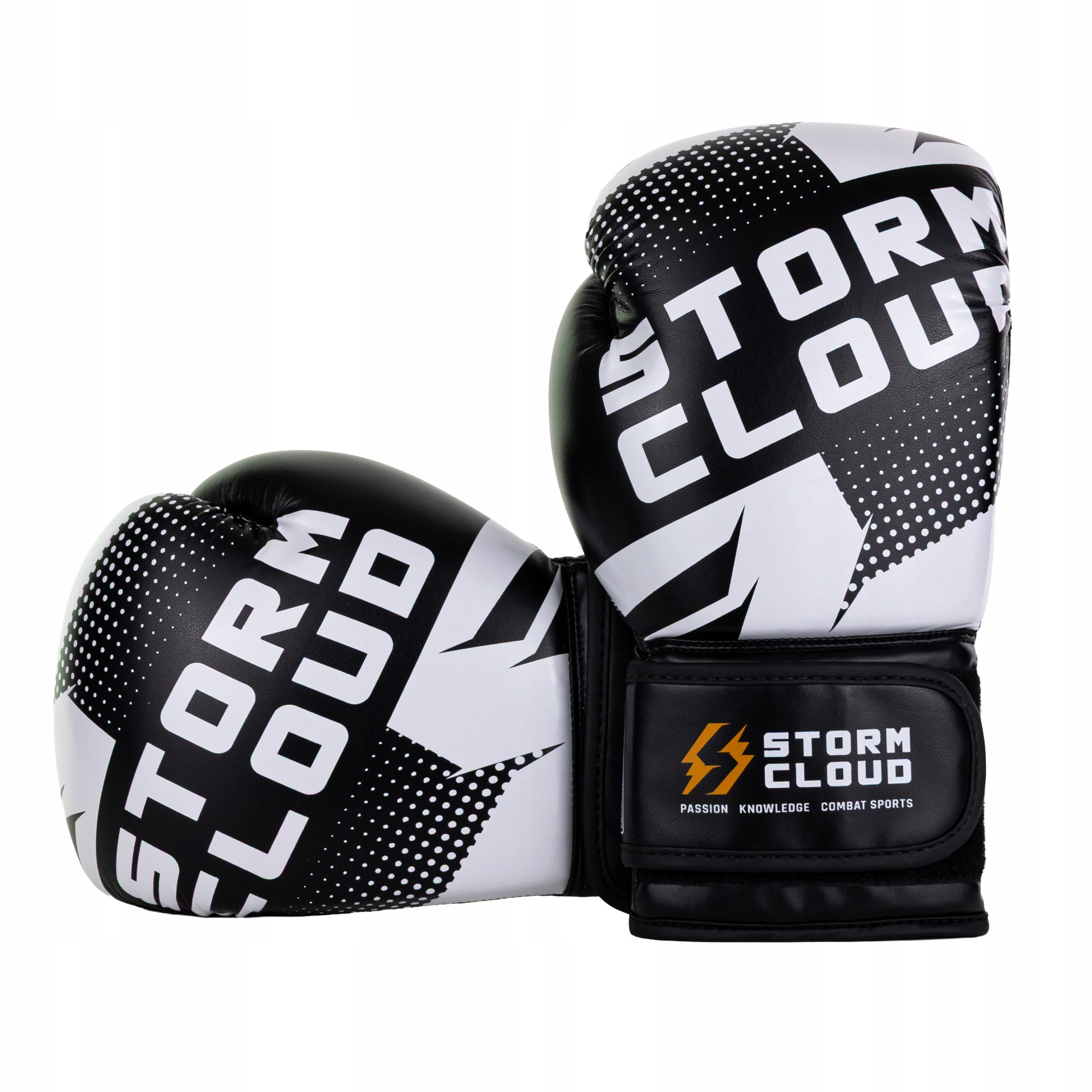 StormCloud Boxerské rukavice Bolt 3.0 Černé/Bílé 12oz