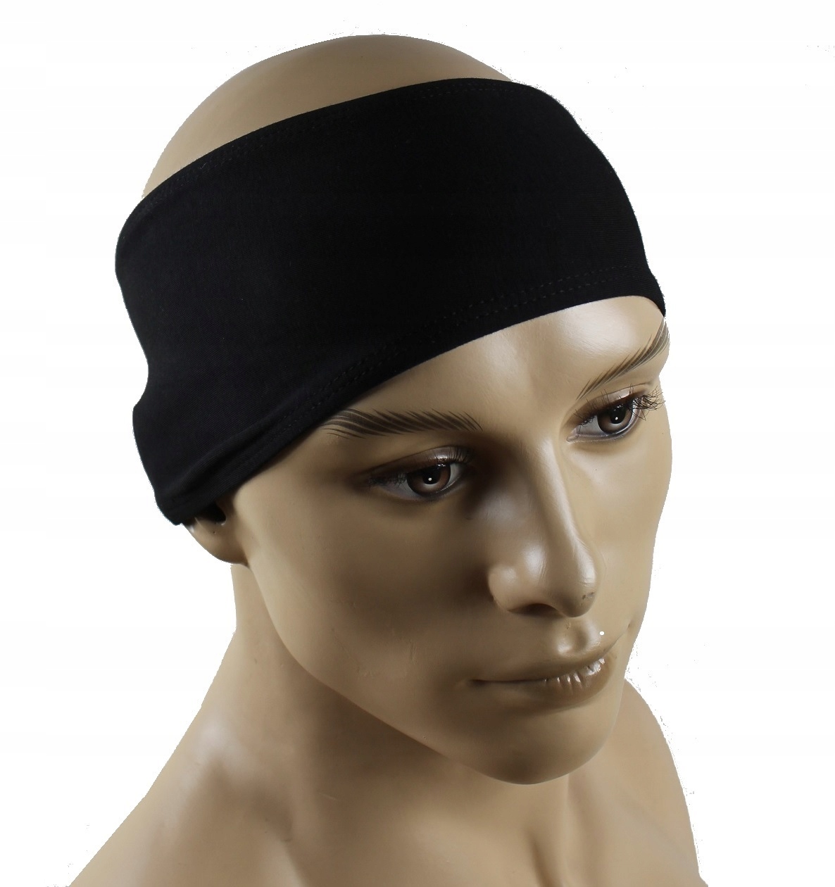 ПОВЯЗКА СПОРТИВНАЯ на ГОЛОВУ, УШИ, S/M, черный, хлопок