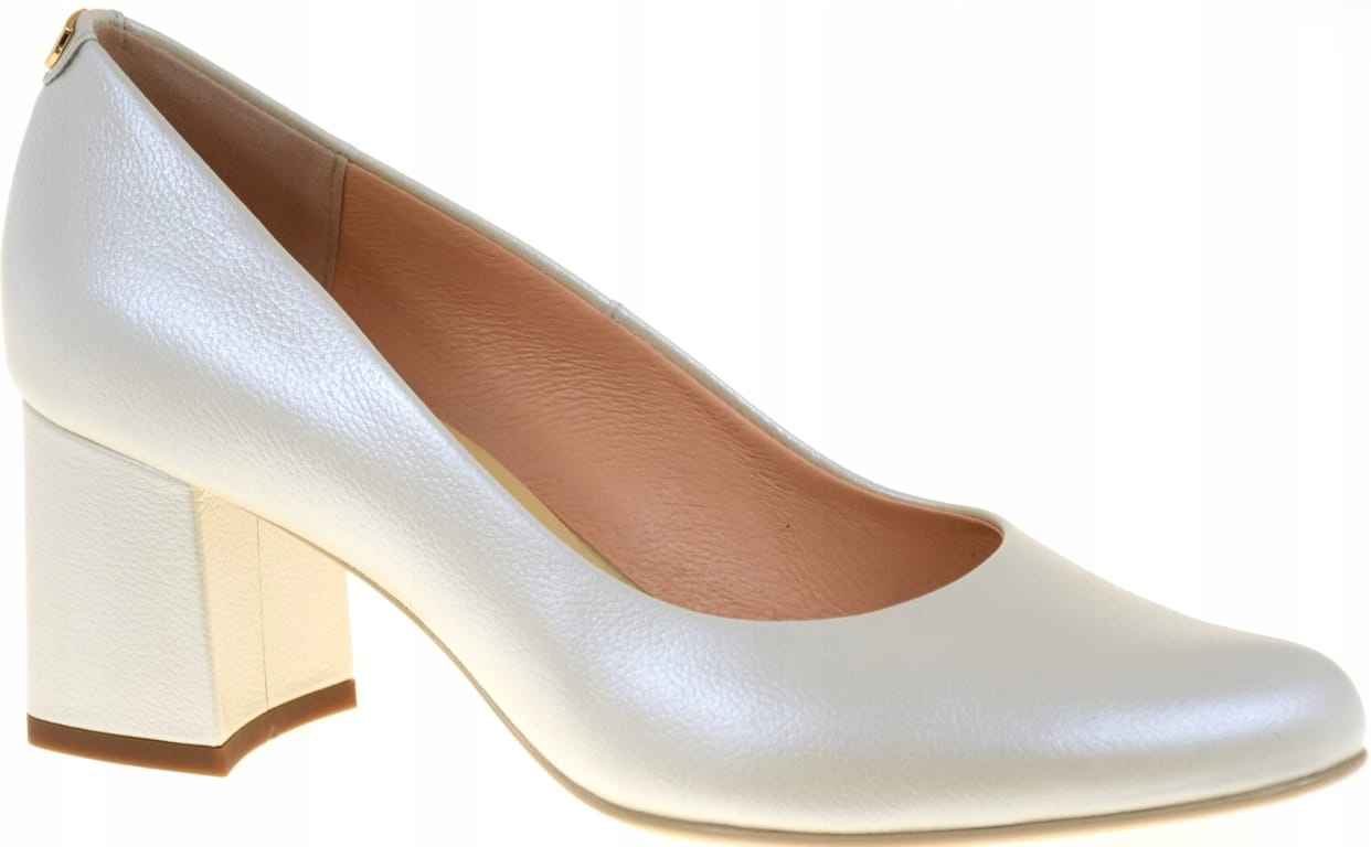 Elegantní Lodičky Sala 20441 Perleťová Kůže Na Podpatku Comfort Styl VEL.38