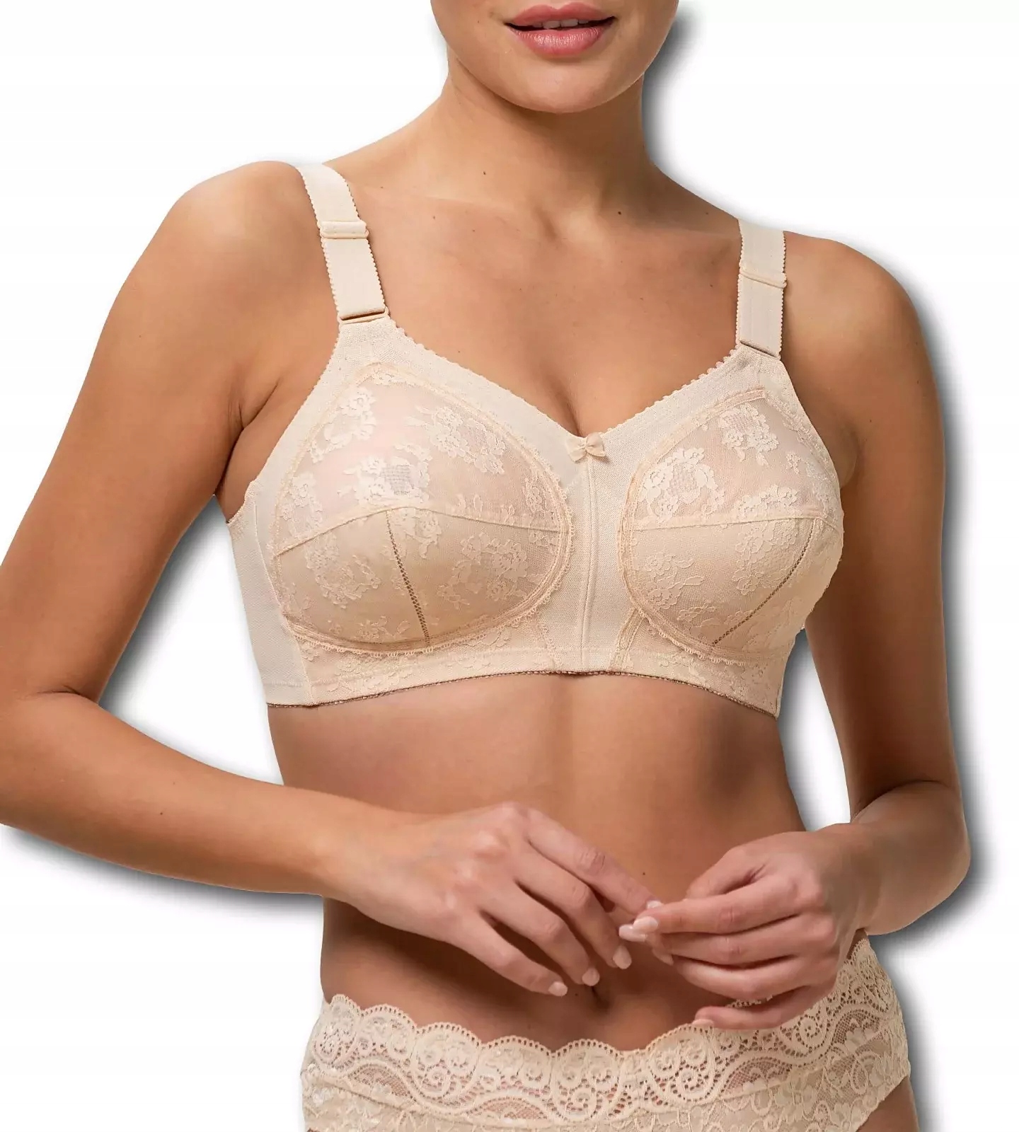 Biustonosz Triumph cielisty Doreen X N miękki bez fiszbin 90G Rozmiar 90G