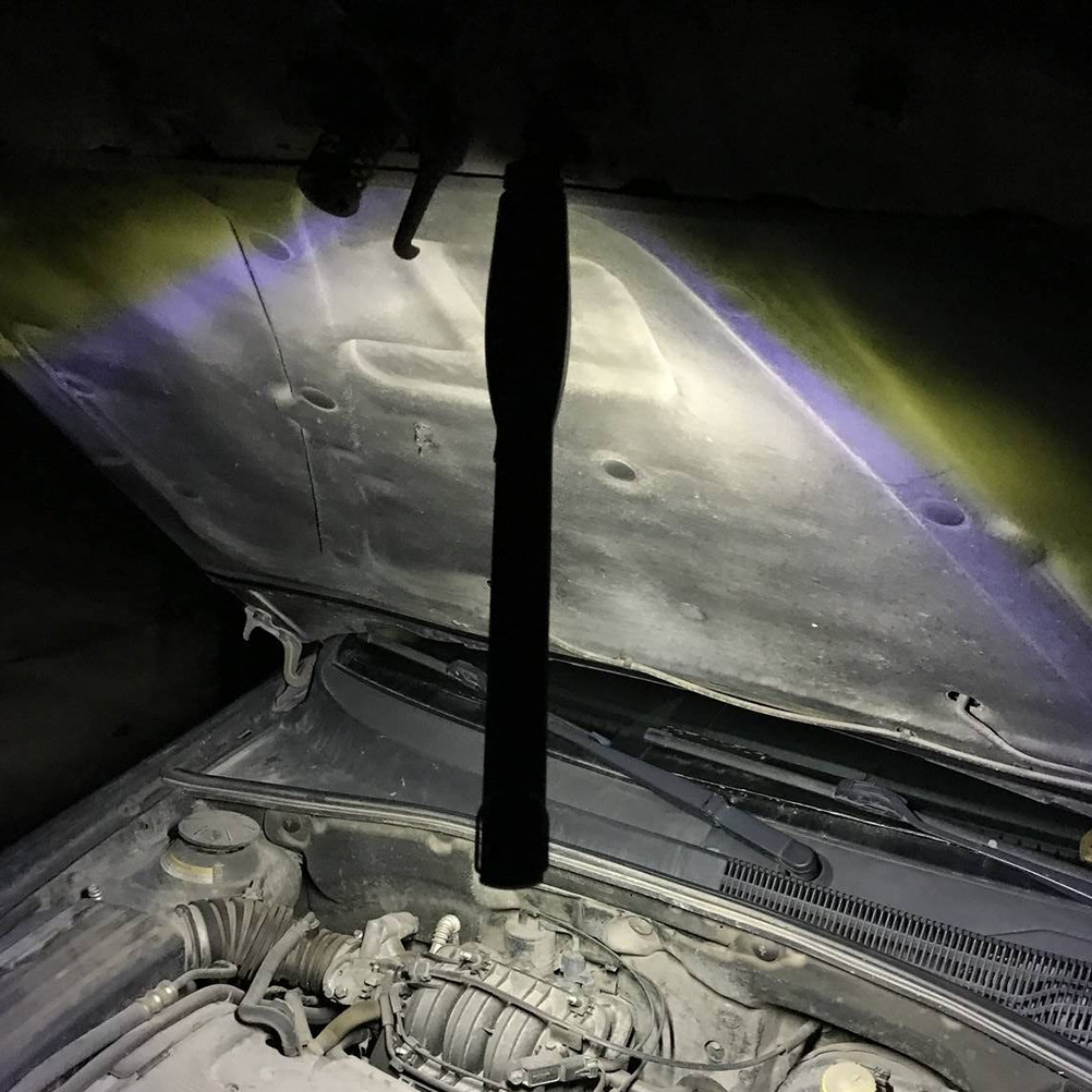 MOCNA LAMPA WARSZTATOWA LED COB HAK Z MAGNESEM AKUMULATOR USB 6W1 Kolor dominujący czarny