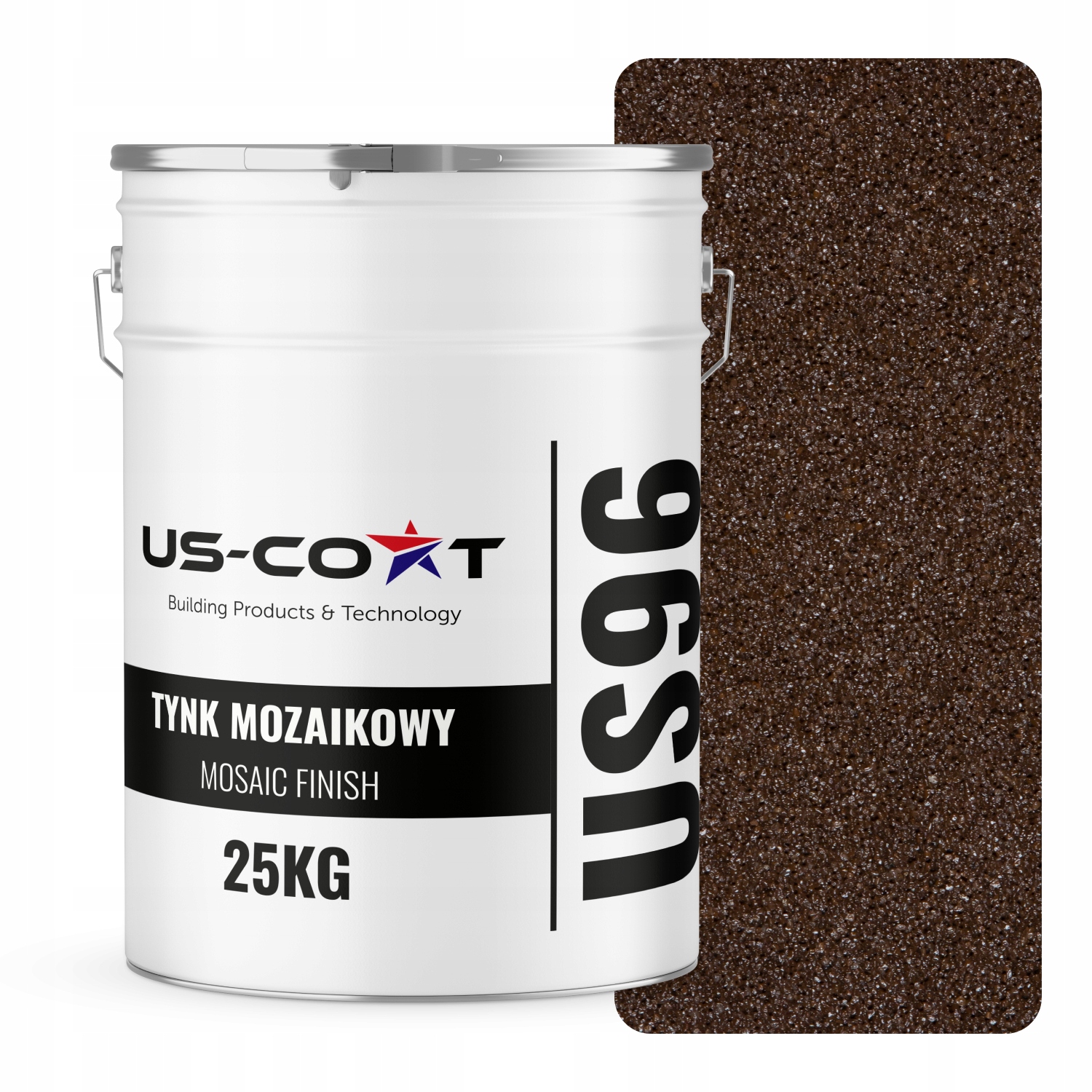 Mozaiková Omietka Mozaika 25 Kg Hnedá Tmavá M95 Ozdobná Živicová Fasáda